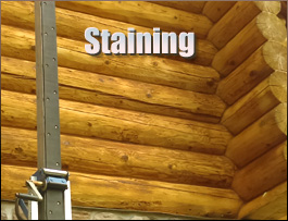  Giles County, Virginia Log Home Staining